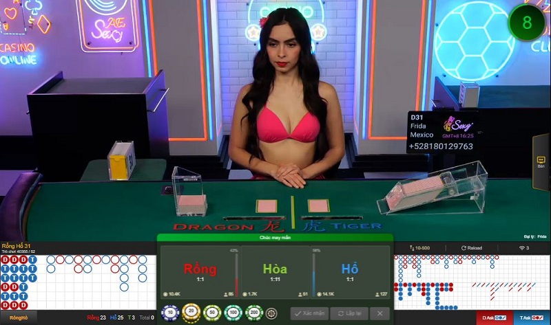 Live casino - Rồng Hổ tại Jun88